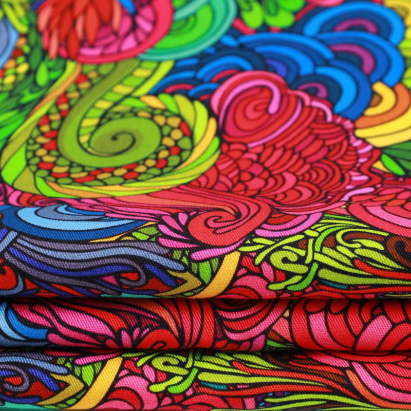 TMIE-08-3-2 115GSM poileistir Priontáil Twill Fabraic Poplin